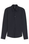Košile regular střihu z potištěného strečového žerzeje - Dark Blue