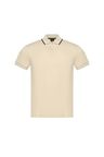 Polotričko Paddy slim fit z interlockové bavlny - Light Beige