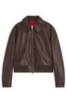 Zkrácená kožená bomber bunda volného střihu - Open Miscellaneous