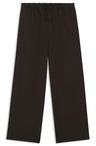 Kalhoty BOSS BY BECKHAM se stahovací šňůrkou z panenské vlny - Medium Brown