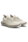 Tenisky BOSS-MOTION s pleteným svrškem a koženým lemováním - Open Beige