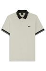 Bavlněné polotričko slim fit - Light Beige