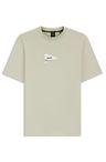 Tričko regular střihu s fototiskem ze strečové  bavlny - Light Beige