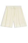Bermudy s širokými nohavicemi a elastickým pasem - Open Beige