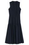 Šaty bez rukávů z bavlněného poplínu - Dark Blue