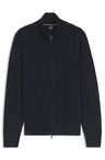 Bavlněný kardigan s diagonální strukturou - Dark Blue