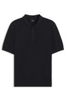 Polotričko  regular střihu ze strukturované tkaniny - Dark Blue