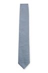 Hedvábná kravata BOSS ONE s žakárovým vzorem - Light/Pastel Blue