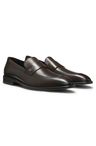 Kožené mokasíny s lemováním z monogramu Double B - Dark Brown