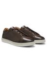 Tenisky Gary z prémiové broušené kůže - Dark Brown