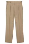 Kalhoty zúženého střihu z panenské vlny serge - Medium Beige