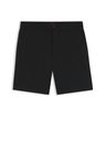 Šortky slim fit z mercerované strečové bavlny - Black