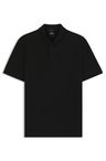 Bavlněné polotričko s geometrickým žakárovým vzorem - Black