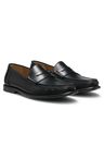 Pánské kožené mokasíny ve stylu penny loafers - Black