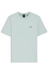 Tričko z elastické bavlny s logem - Turquoise/Aqua